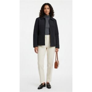 ✨ Esprit Size M Black Quilted Zip Up Jacket – Lined, Cozy & Stylish 🧥